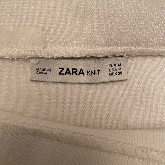White knit Zara skirt - Picture 3 of 4